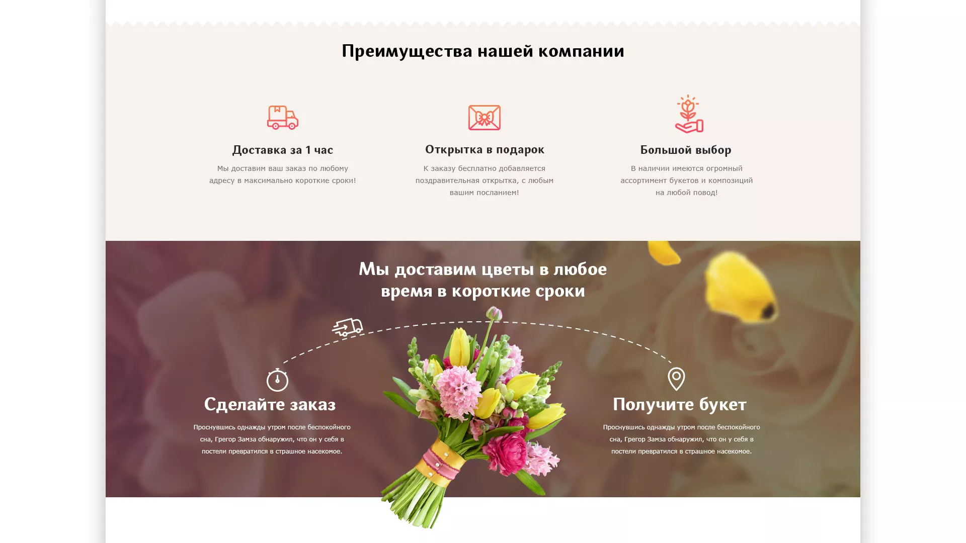 Создание интернет-магазина «Букет-онлайн» по цветам в Мирном