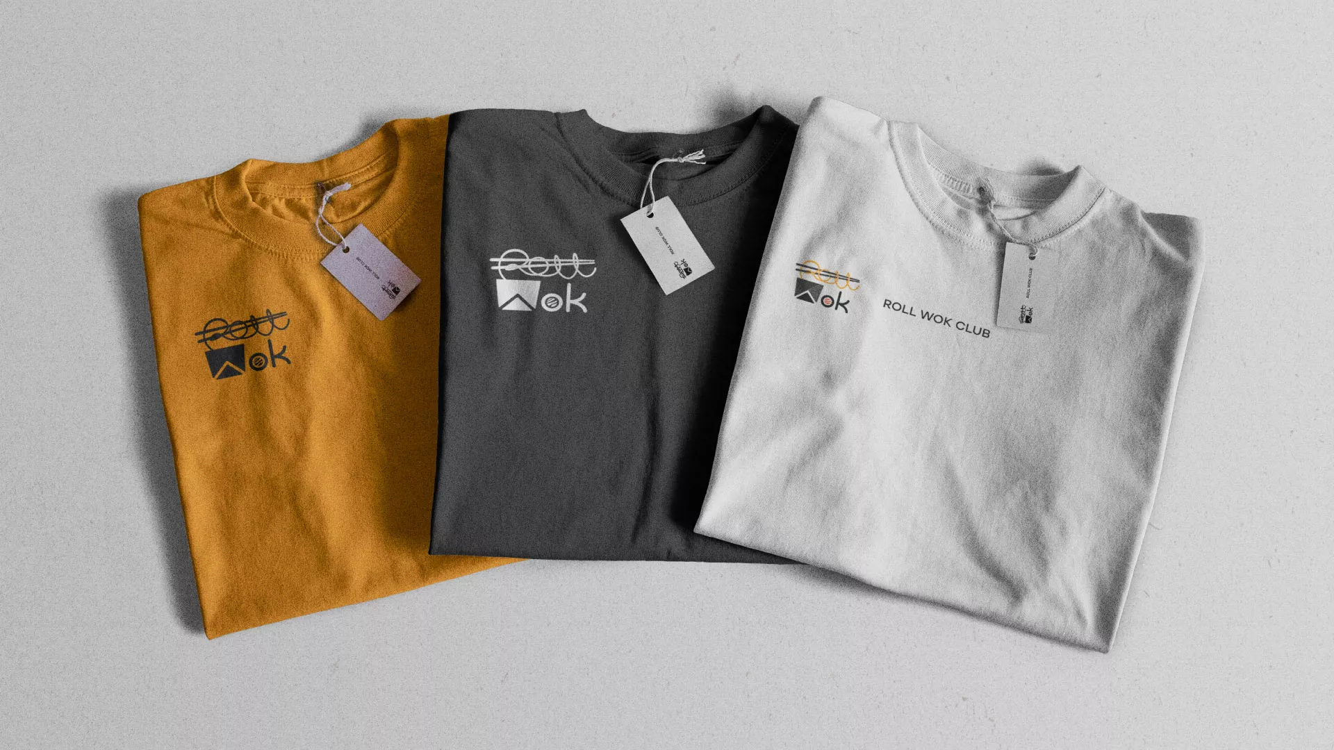 Разработка логотипа суши-бара «Roll Wok Club» в Мирном