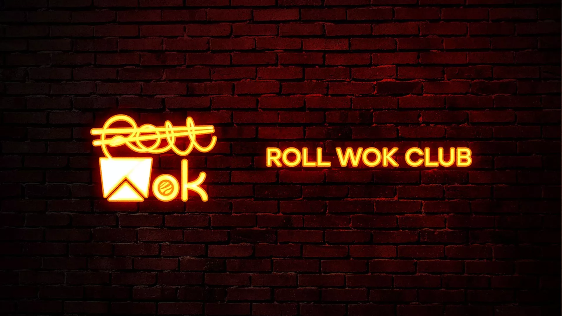 Разработка интерьерной вывески суши-бара «Roll Wok Club» в Мирном