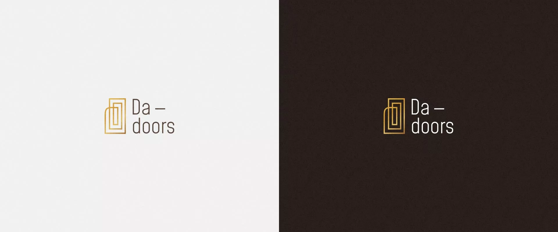Разработка логотипа для компании «DA-DOORS» в Мирном