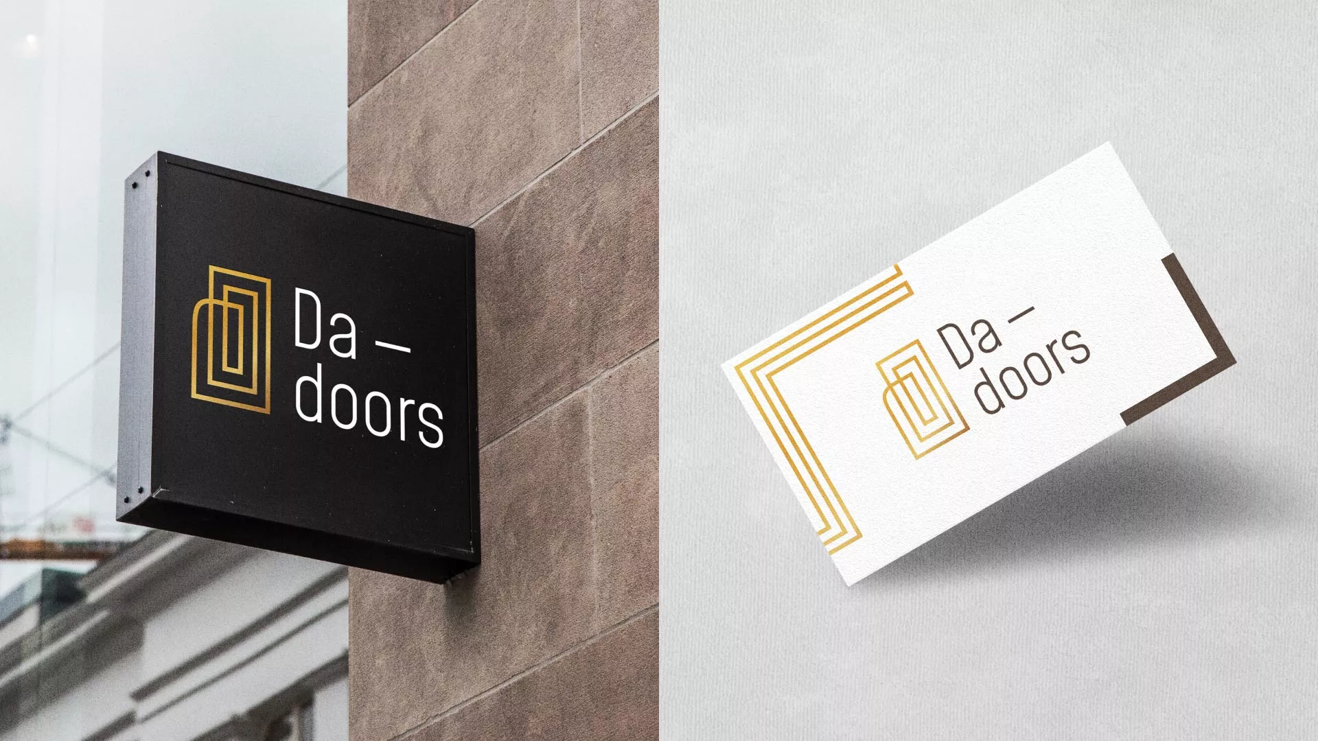 Разработка логотипа для компании «DA-DOORS» в Мирном